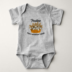 Poutine, The Canadian Salad - Baby Jersey Bodysuit Strampler