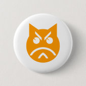 Pouting Emoji Cat Button (Vorderseite)