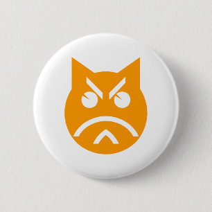 Pouting Emoji Cat Button