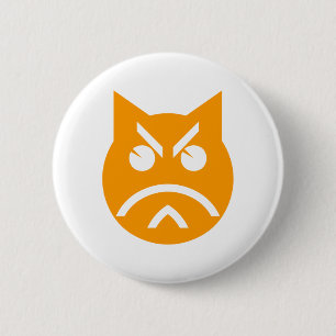 Pouting Emoji Cat Button
