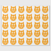 Pouting Emoji Cat Geschenkpapier (Flach)