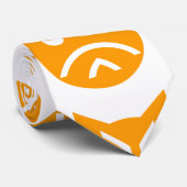 Pouting Emoji Cat Krawatte (Gerollt)