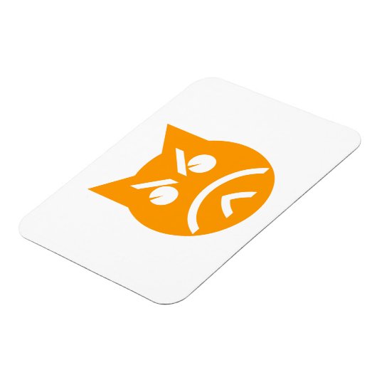 Pouting Emoji Cat Magnet (Linke Seite)