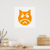 Pouting Emoji Cat Poster (Küche)