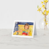 Pouty Anlass-Gruß-Karte Karte (Gelbe Blume)