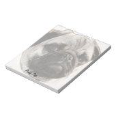 Pouty Mops Notizblock (Rotiert)