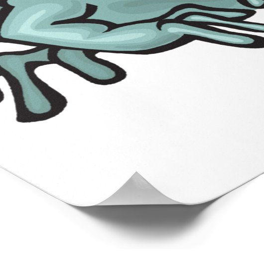 pouty prince frog poster (Ecke)