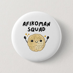Pover Afikoman Squad Niedlich Pesach Kleinkind Kin Button