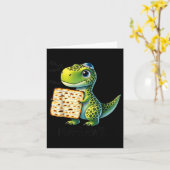 Pover Maror Ma-roar Dinosaur Funny Pesach Kleinkin Karte (Gelbe Blume)