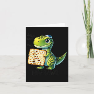 Pover Maror Ma-roar Dinosaur Funny Pesach Kleinkin Karte