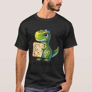 Pover Maror Ma-roar Dinosaur Funny Pesach Kleinkin T-Shirt