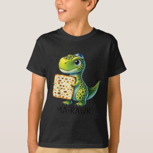 Pover Maror Ma-roar Dinosaur Funny Pesach Kleinkin T-Shirt