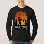 Poverty Point Louisiana Fishing T-Shirt (Vorderseite)