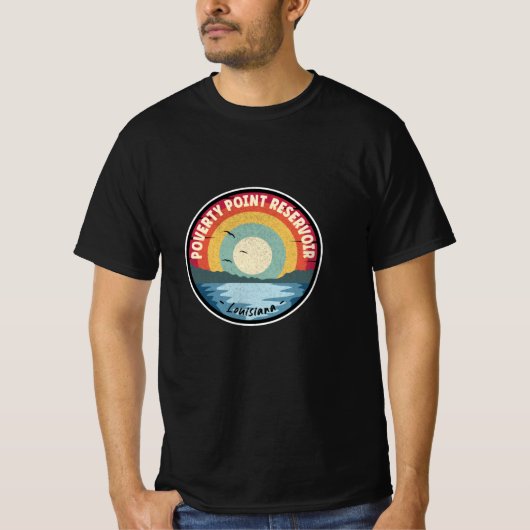 Poverty Point Reservoir Louisiana Scene T-Shirt (Vorderseite)