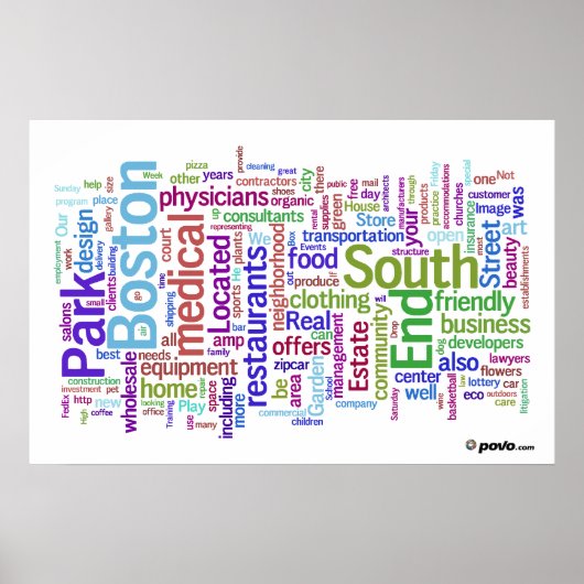 Povo.com South End Poster (Vorne)