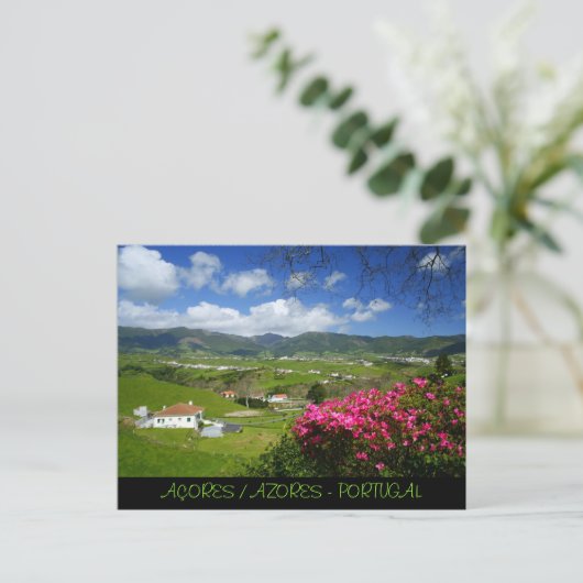 Povoação - Azoren Postkarte (Stehend Vorderseite)