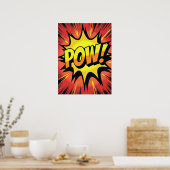 POW! Comic Blast Pop Art Explosionspopster Poster (Küche)