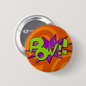 Pow Comic Book Abzeichen Button (Vorne & Hinten)