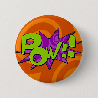 Pow Comic Book Abzeichen Button