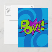 Pow Comic Book Postcard Postkarte (Vorne/Hinten)