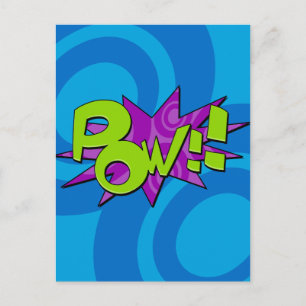 Pow Comic Book Postcard Postkarte