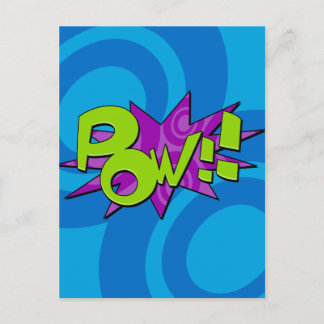 Pow Comic Book Postcard Postkarte