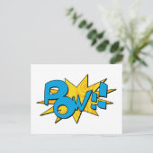 Pow Comic Book Postcard Postkarte (Stehend Vorderseite)
