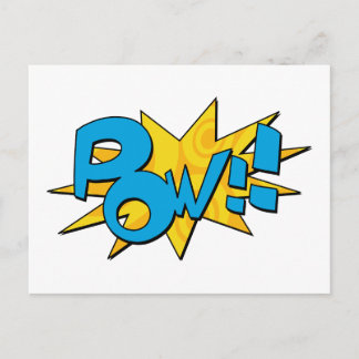 Pow Comic Book Postcard Postkarte