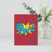 Pow Comic Book Postcard Postkarte (Stehend Vorderseite)