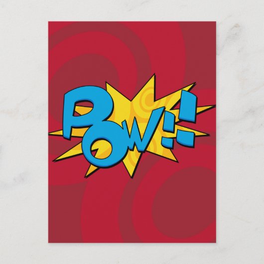 Pow Comic Book Postcard Postkarte (Vorderseite)