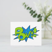 Pow Comic Book Postcard Postkarte (Stehend Vorderseite)
