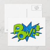 Pow Comic Book Postcard Postkarte (Vorne/Hinten)