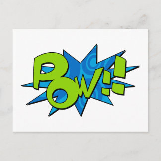Pow Comic Book Postcard Postkarte