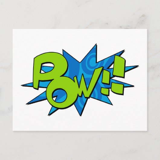 Pow Comic Book Postcard Postkarte (Vorderseite)