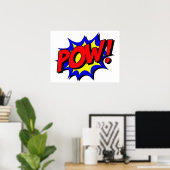 POW Comic Book Style Poster (Heimbüro)