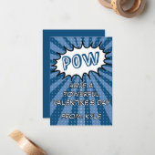 POW Comic Book Valentine’s Day Card Mitteilungskarte (Vorderseite/Rückseite Beispiel)
