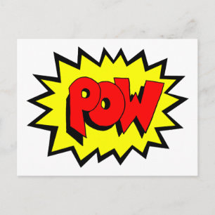 POW - Comic Buch Pop Kunst Postkarte