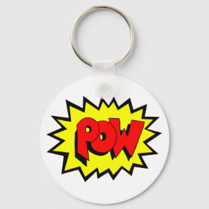 POW - Comic Buch Pop Kunst Schlüsselanhänger