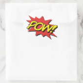 POW! Comic-Buchkleber Runder Aufkleber (Tasche)