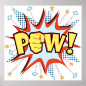 pow Comic buchstäbliche Explosion Poster (Vorne)