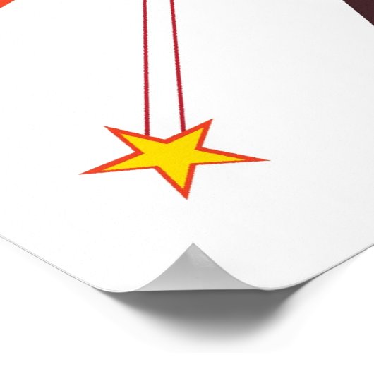 pow Comic buchstäbliche Explosion Poster (Ecke)