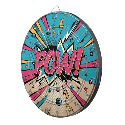 Pow-Comic Dartscheibe (Vorderseite rechts)