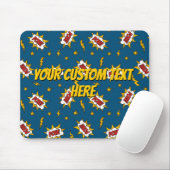 Pow Comic-Sound-Effektmuster Mousepad (Mit Mouse)