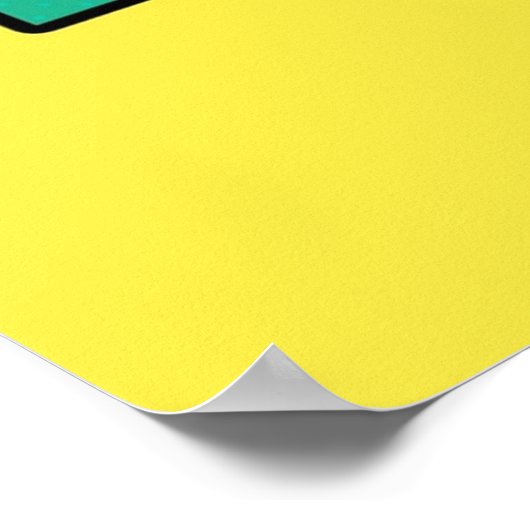 Pow-Comic-Sprechblase Poster (Ecke)