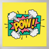 Pow-Comic-Sprechblase Poster (Vorne)