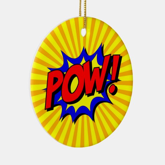 POW Comic Word Ornament (Rechts)