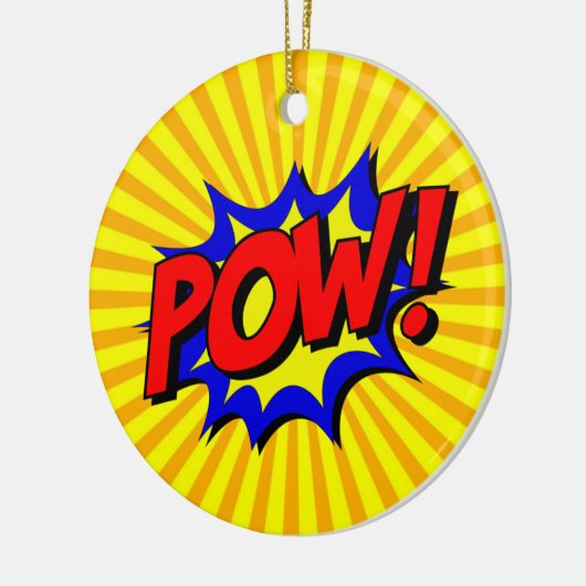 POW Comic Word Ornament (Links)
