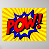 POW Comic Word Poster (Vorne)