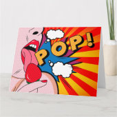 Pow-Comicen Karte (Vorderseite)