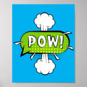 Pow! Dynamic Pop Art Comic Punch Poster (Vorne)